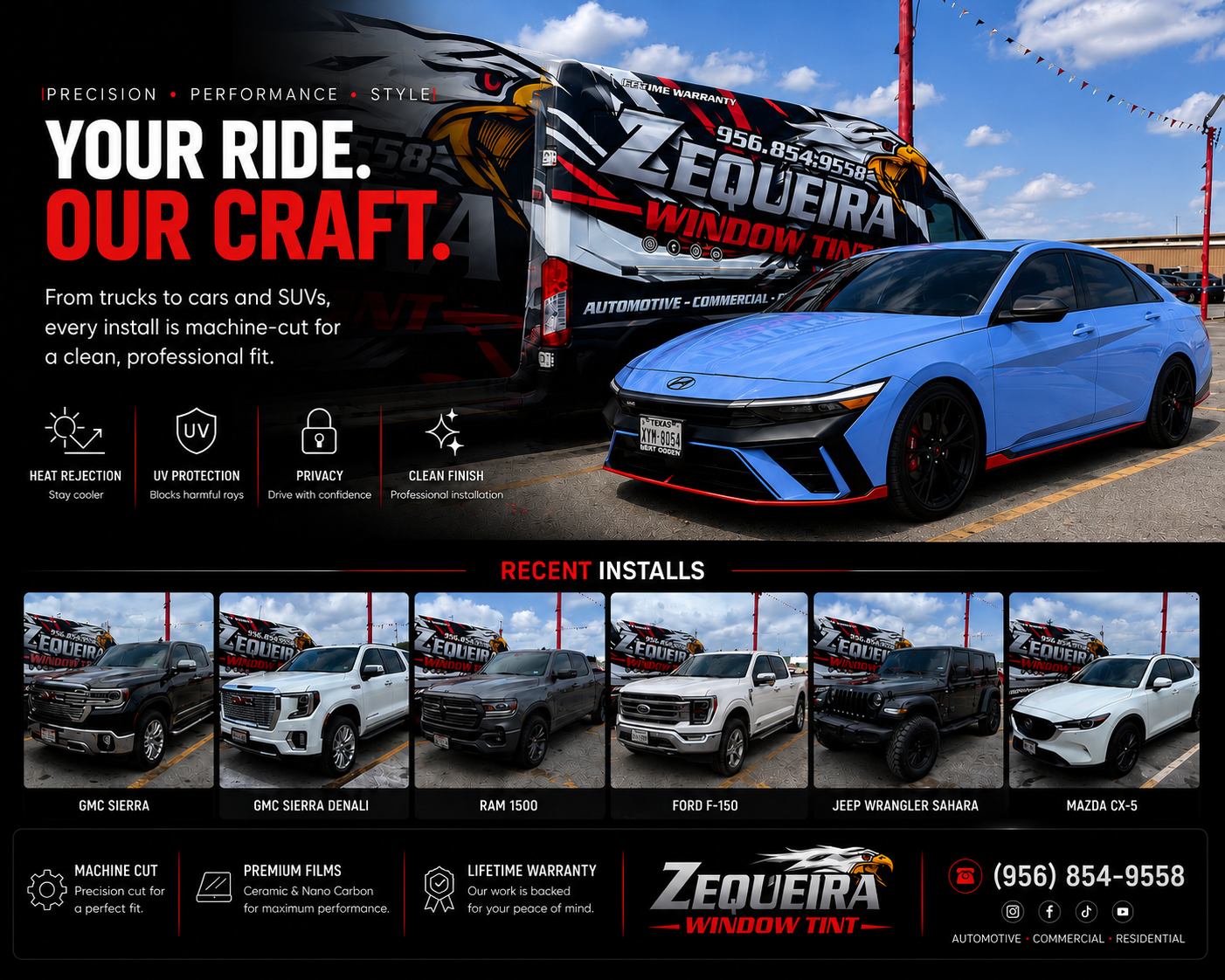 Zequeira Window Tint vehicle showcase